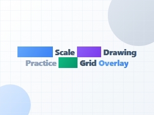 Beginner Scale Factor Drawing Practice on a Grid